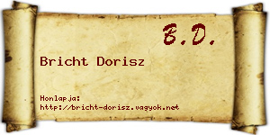 Bricht Dorisz névjegykártya